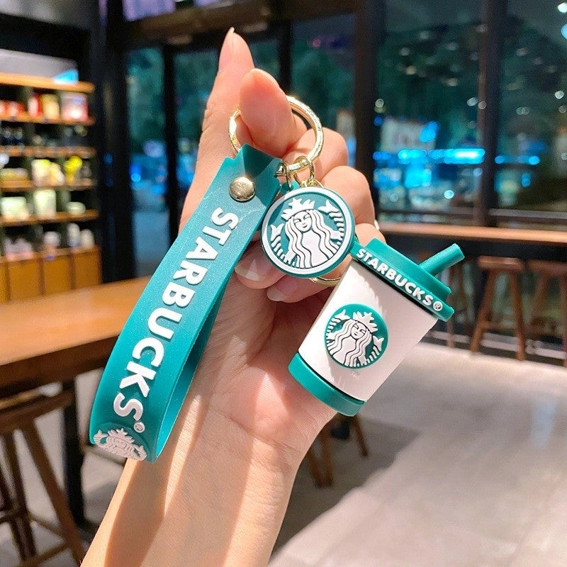 Fashion - Coffee Bear and Cup Keychain