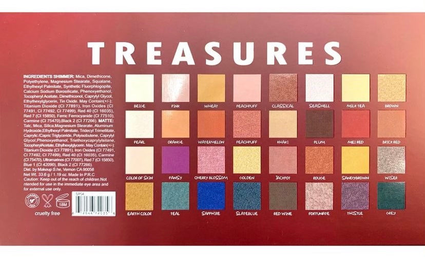 S.HE Makeup - Treasures Eyeshadow Palette