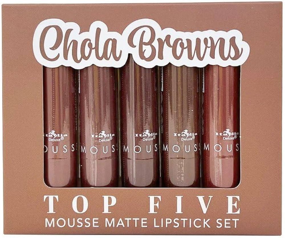 Italia Deluxe - Chola Browns Top Five Matte Lipstick 5pc Set