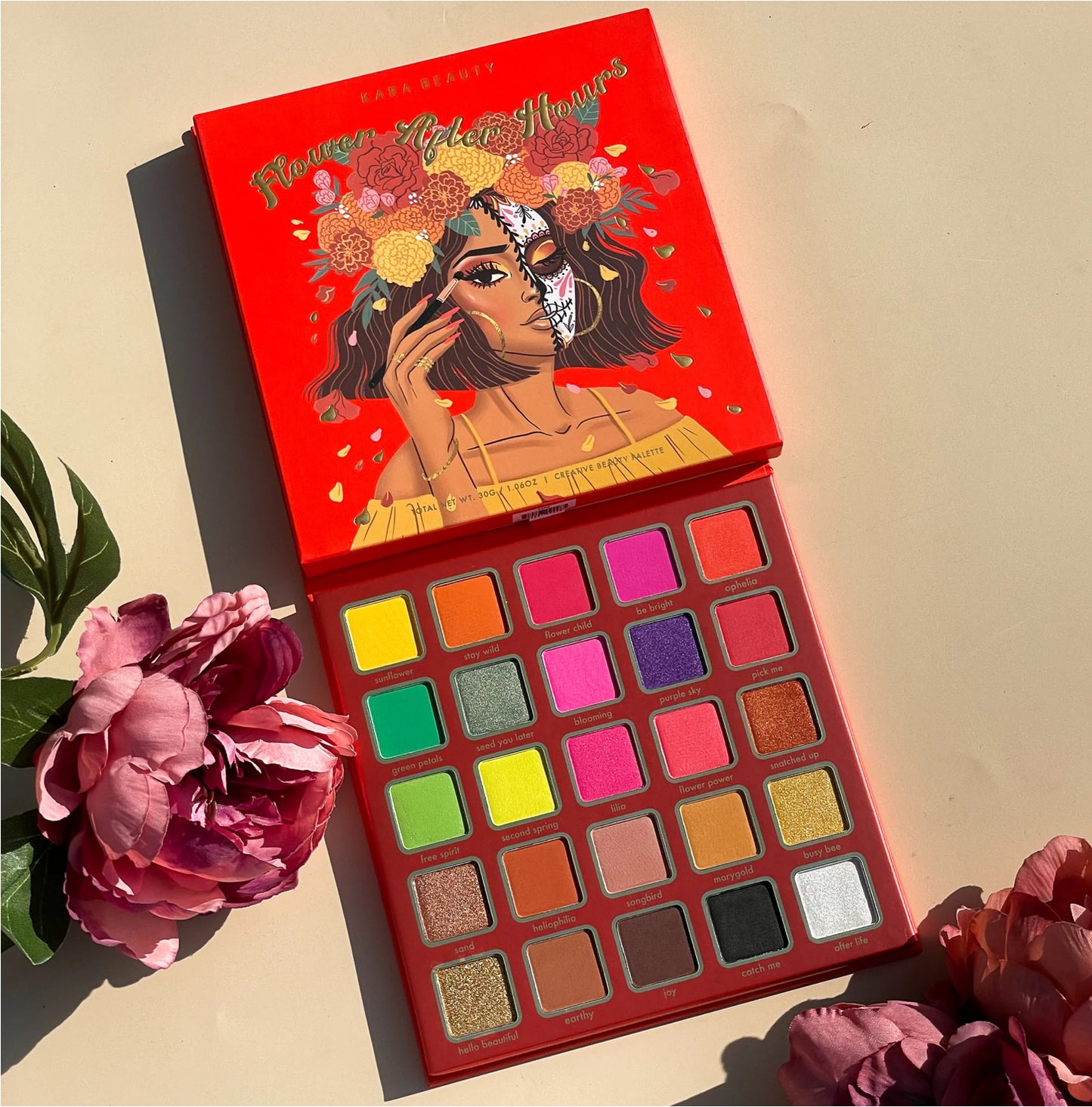 Kara Beauty - Flowers After Hours Eyeshadow Palette