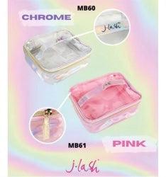 J-Lash - Pink Holographic Makeup Bag