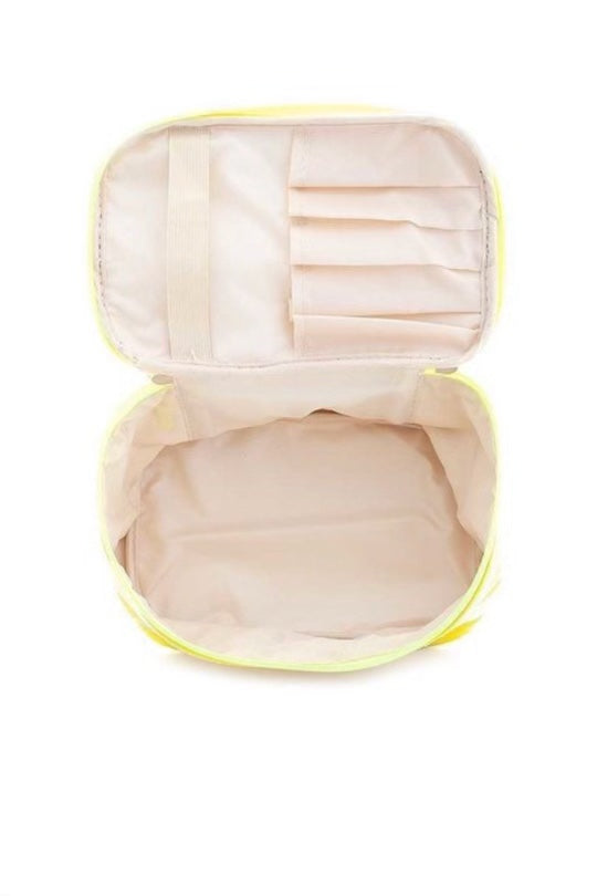 Fashion - “Don’t Look Into My Bag” Makeup Bag Peach/Pink