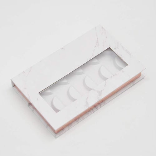 Fashion - Eyelash Storage Book White Marble