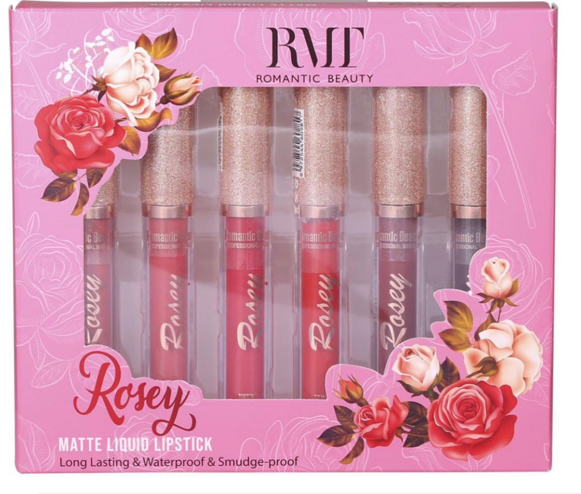 Romantic Beauty - Rosey Matte Lipstick Set