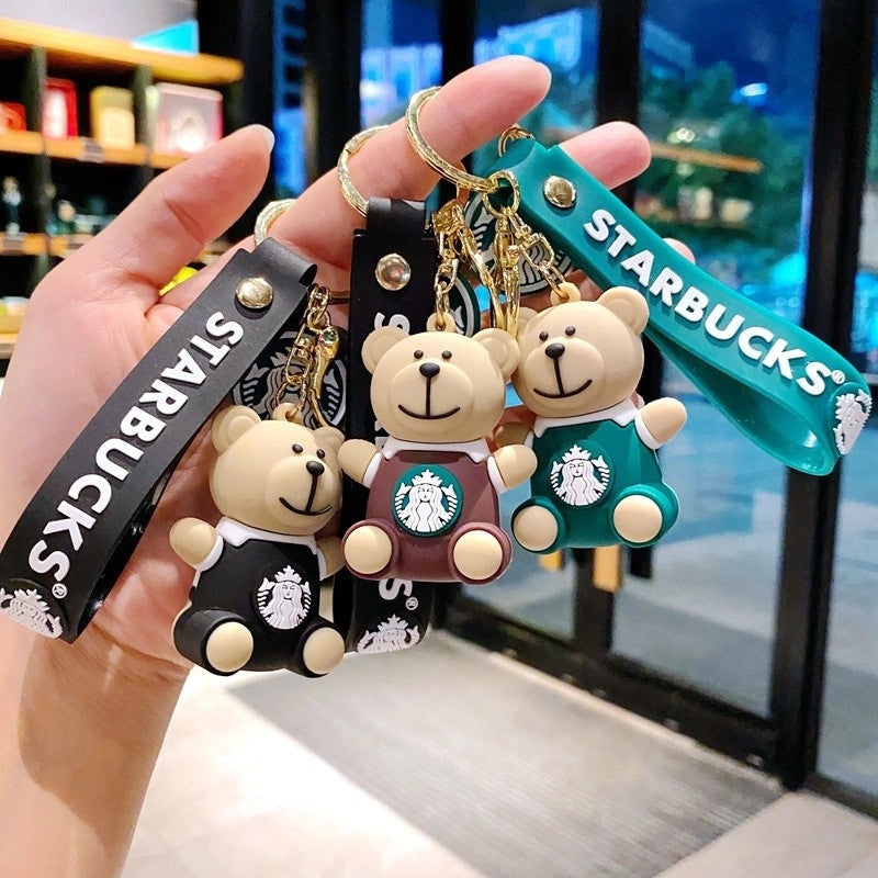 Fashion - Coffee Bear and Cup Keychain