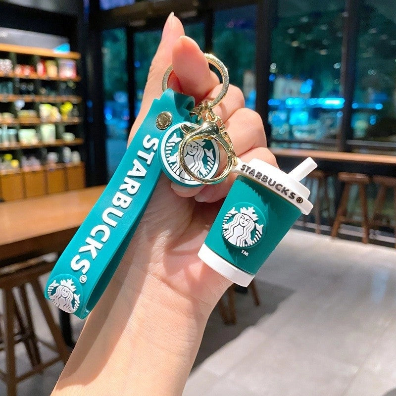 Fashion - Coffee Bear and Cup Keychain