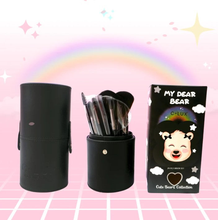 C-Lux - Cute Bear Collection - 24pc Brush Set