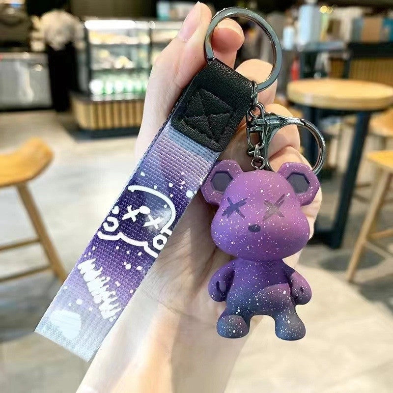 Fashion - Starry Sky Bear Keychain