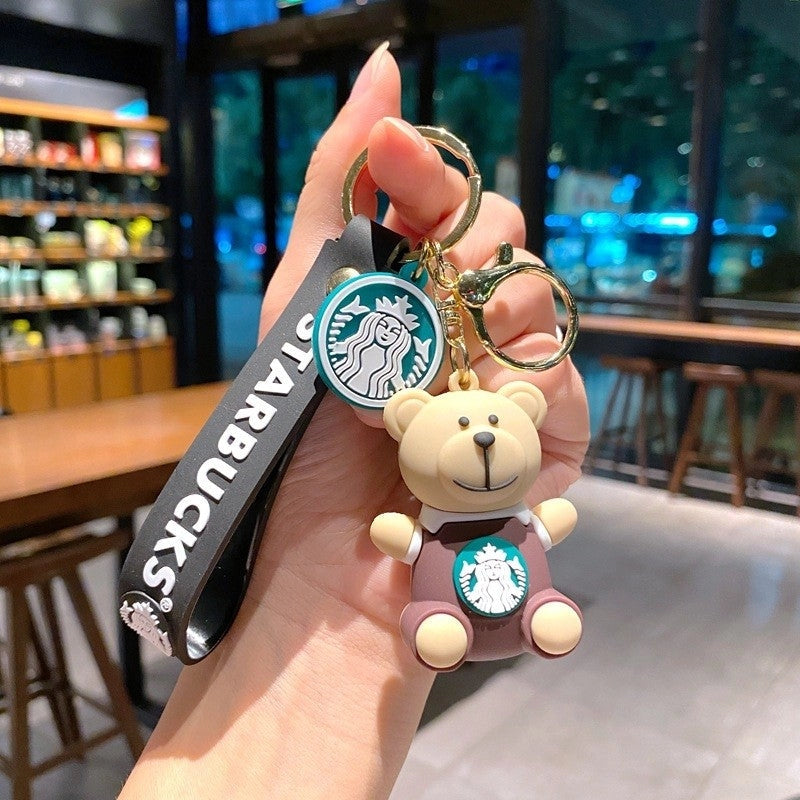 Fashion - Coffee Bear and Cup Keychain