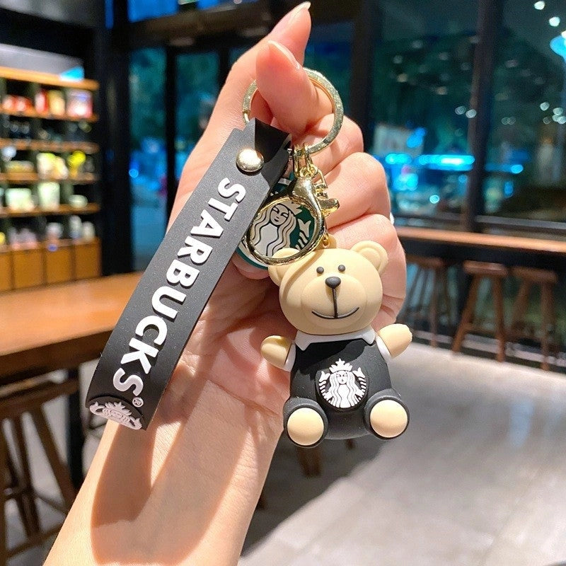 Fashion - Coffee Bear and Cup Keychain