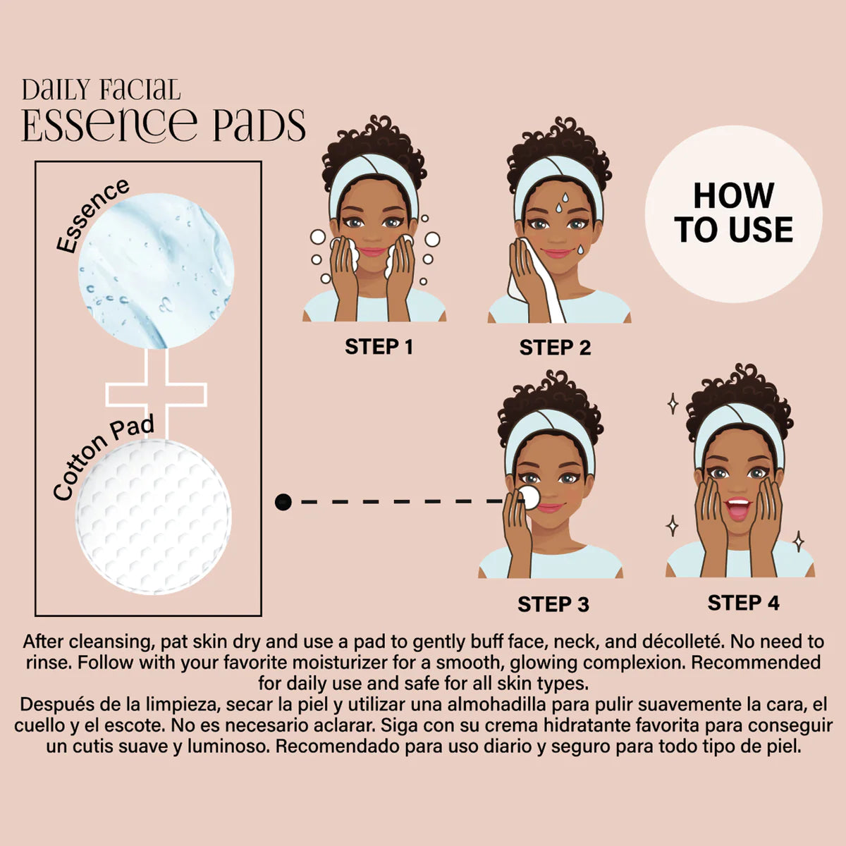 CELAVI - Daily Facial Essence Pads (50 Pads)