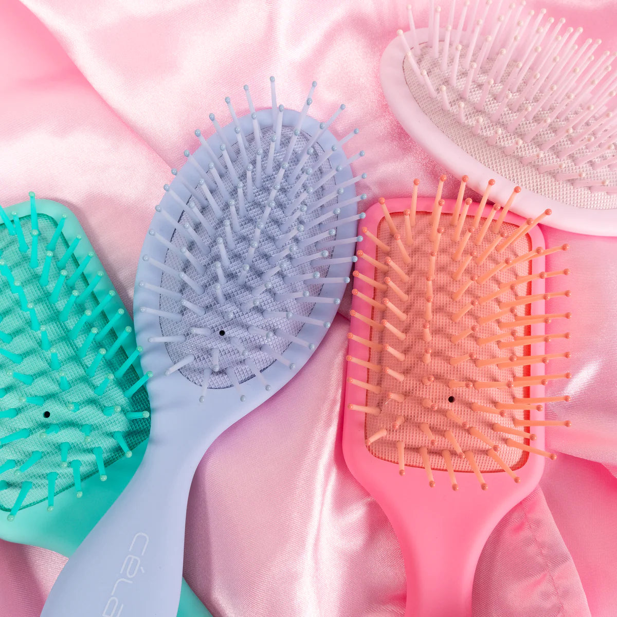 CELAVI - Mini Matte Pastel Paddle Hair Brush