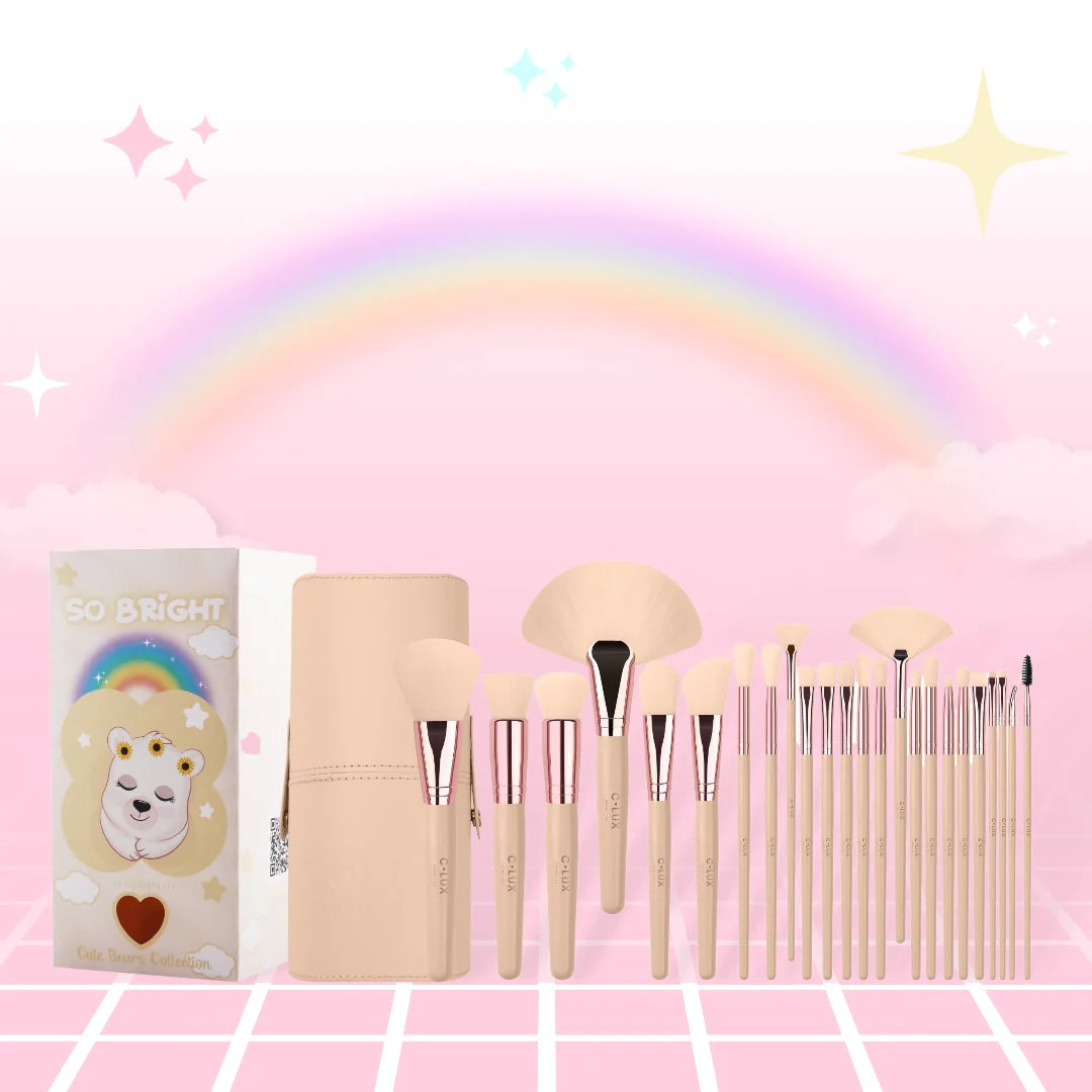C-Lux - Cute Bear Collection - 24pc Brush Set