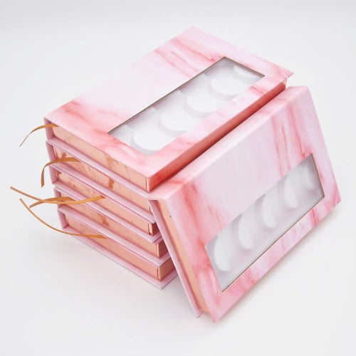 Fashion - Eyelash Storage Book Pink Marble