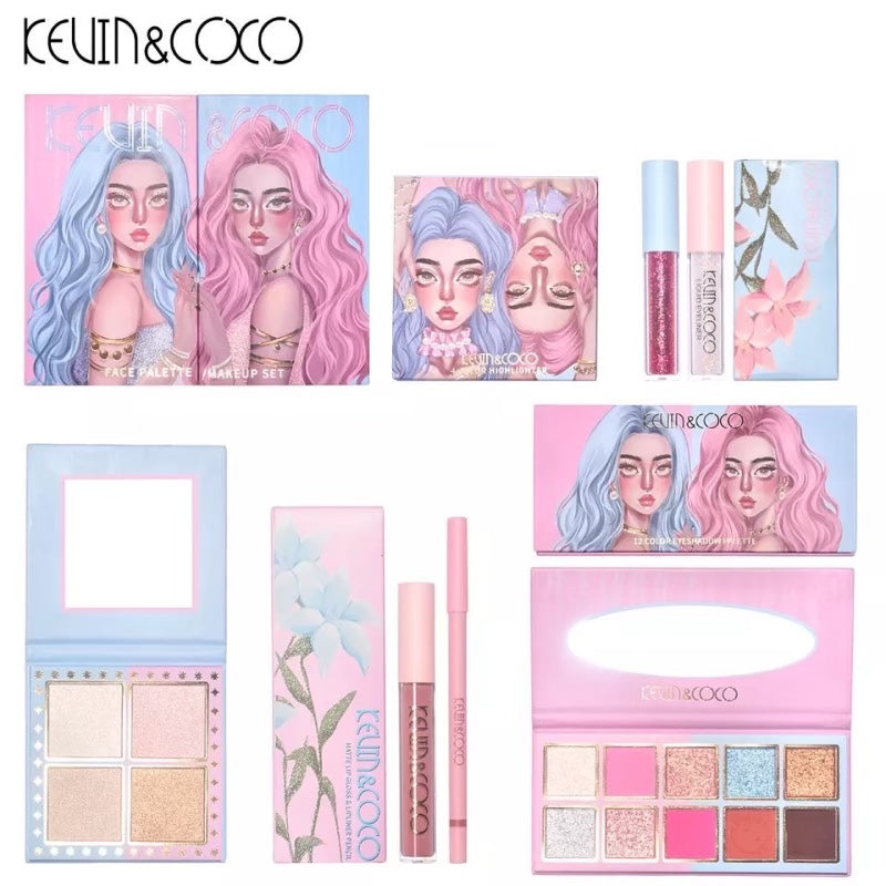Kevin & Coco - Blue & Pink Twins Eyeshadow Palette