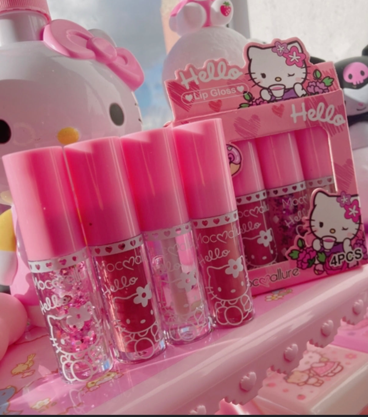 Moccallure - Hello 4 piece Lipgloss Set