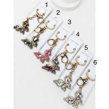 Fashion - Sparkling Butterfly Keychain