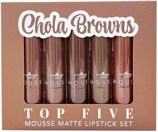 Italia Deluxe - Chola Browns Top Five Matte Lipstick 5pc Set