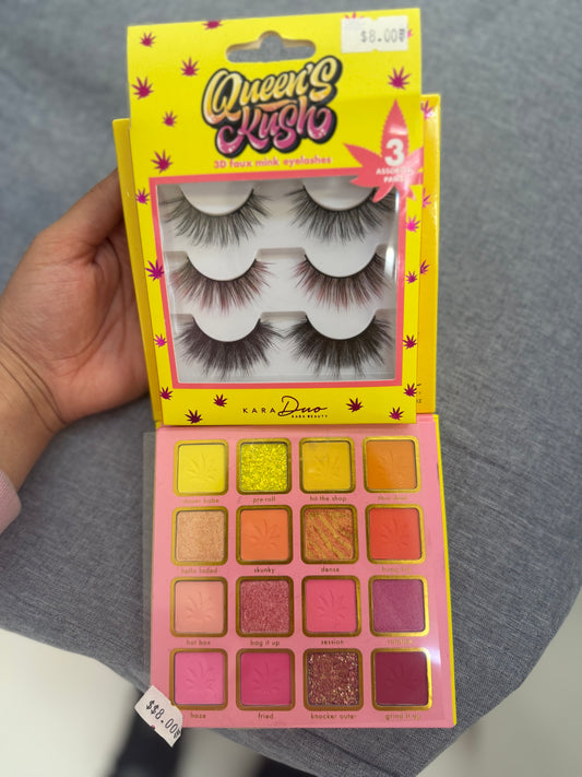 Kara Beauty - Eyeshadow & Lash Bundle Set