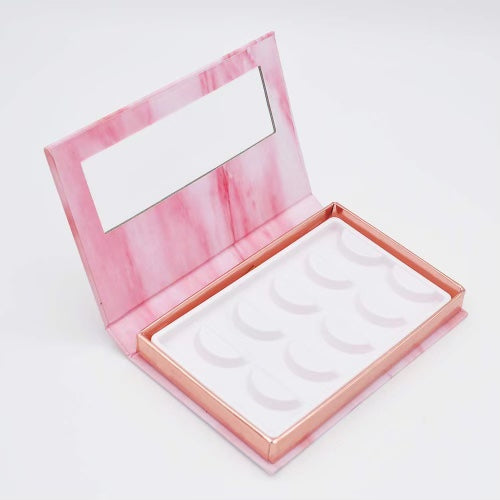 Fashion - Eyelash Storage Book Pink Marble