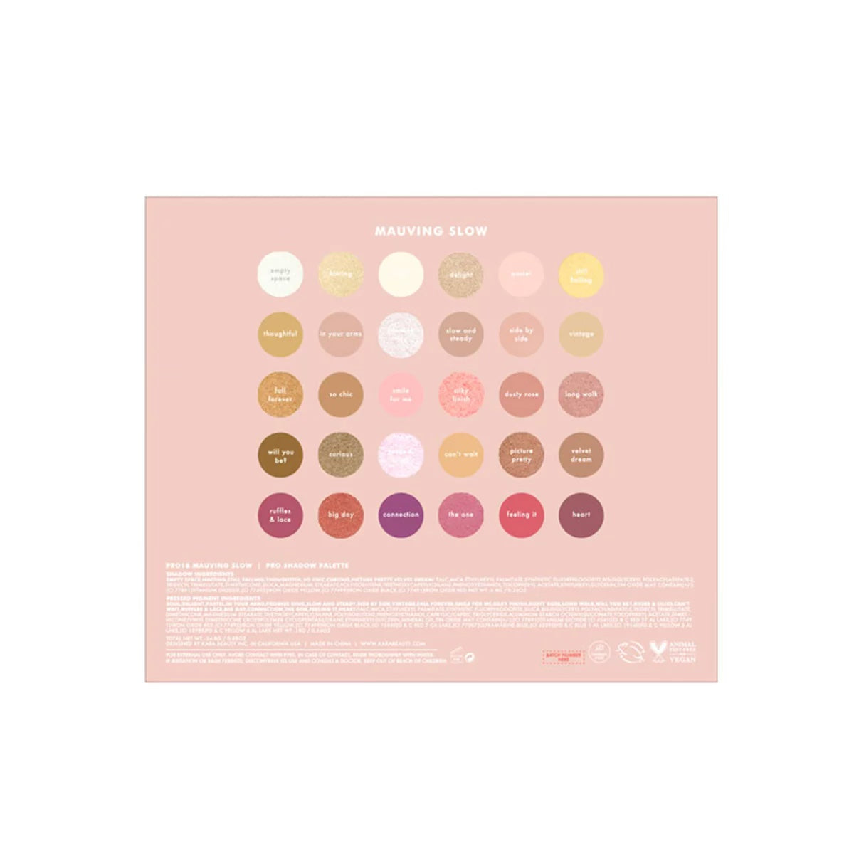 Kara Beauty - Mauving Slow Eyeshadow Palette