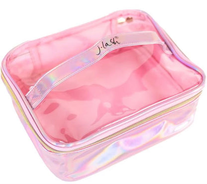 J-Lash - Pink Holographic Makeup Bag