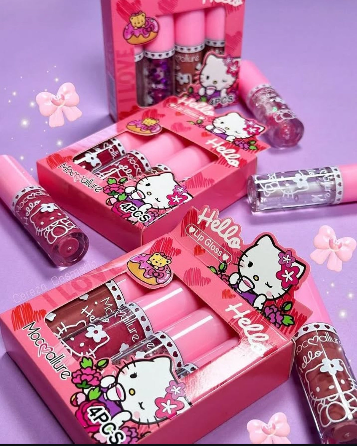 Moccallure - Hello 4 piece Lipgloss Set