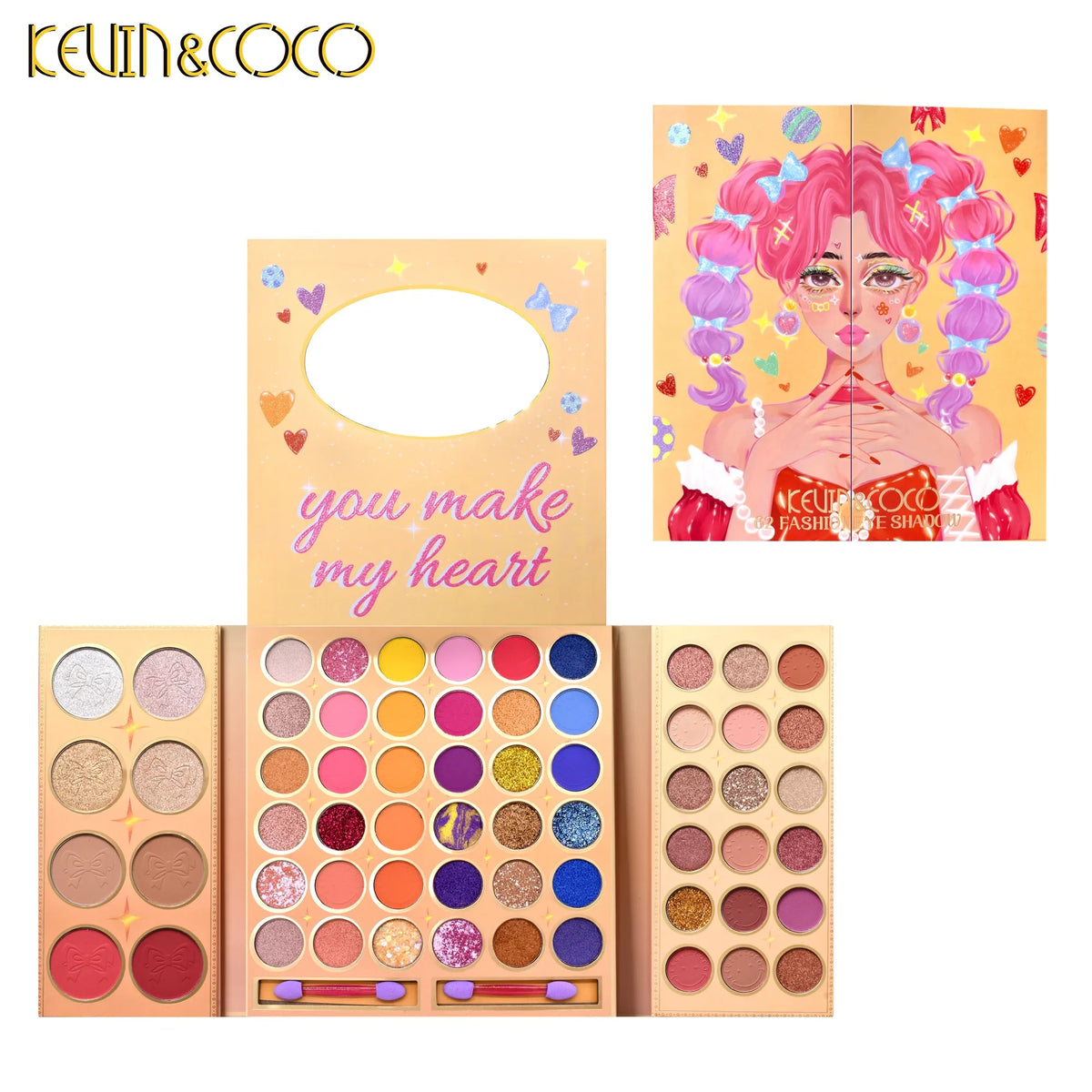 Kevin & Coco - 62 Color Eyeshadow Palette