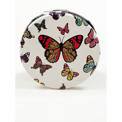 Fashion - Butterfly Theme Double Sided Circle Cosmetic Mirror