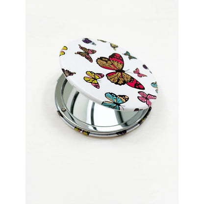 Fashion - Butterfly Theme Double Sided Circle Cosmetic Mirror