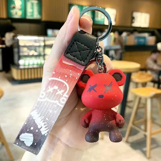 Fashion - Starry Sky Bear Keychain