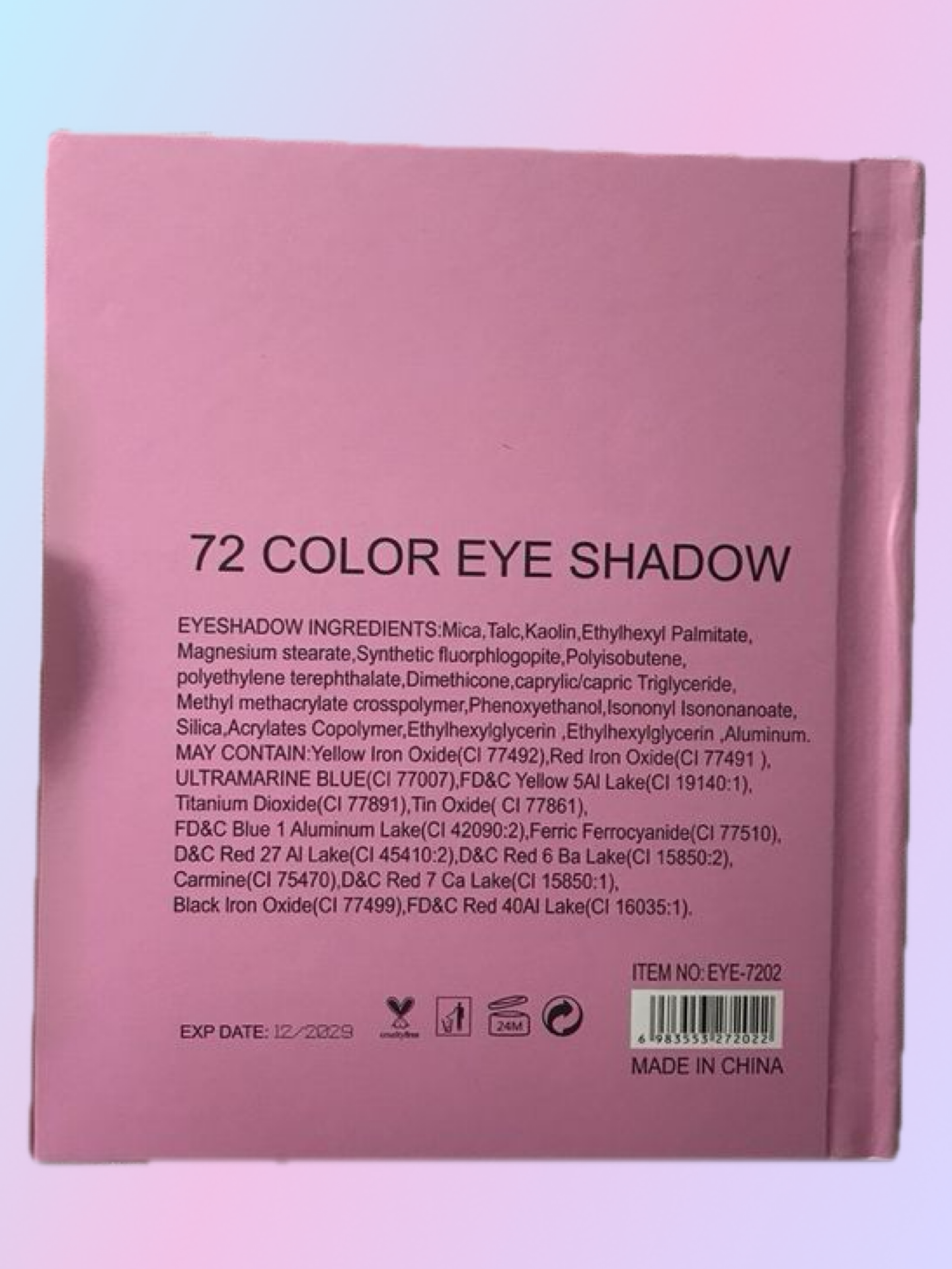 Makeup - 72 Color Eyeshadow with Face Powders