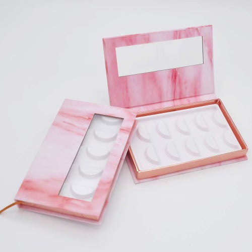 Fashion - Eyelash Storage Book Pink Marble