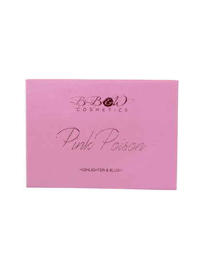 BB&W Cosmetics - Pink Poison Highlighter & Blush Palette