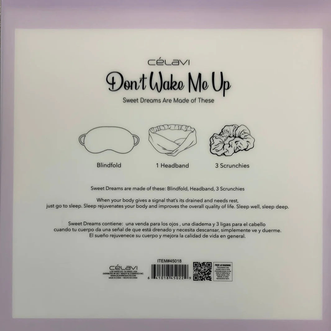CELAVI - Don’t Wake Me Up Sleeping Mask Set