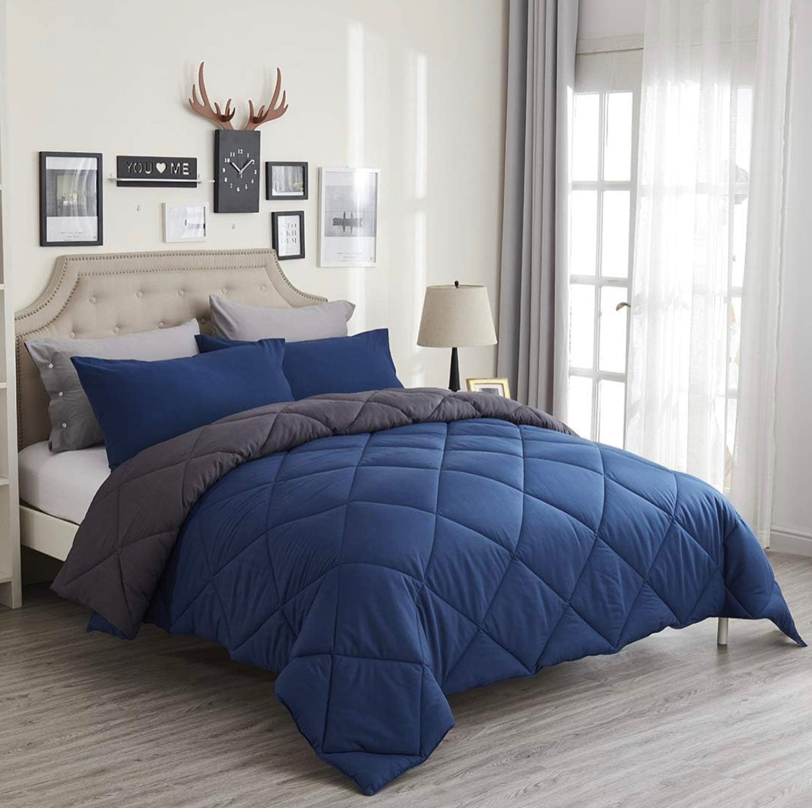 Kuzmaly - Twin Size Reversible Comforter Set